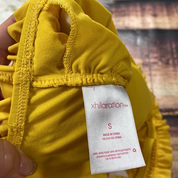 RELISTED Yellow Bikini Tube Top Xhilaration Swim Suit - Picture 4 of 6